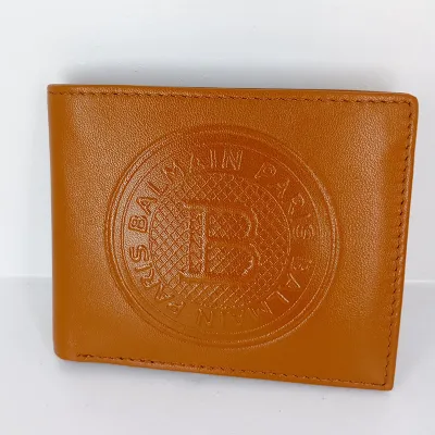 BALMAIN Paris Premium Wallet S-Light Brown